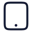Tablet icon with stroke rounded style