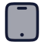 Tablet icon with duotone rounded style