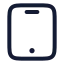 Tablet icon with stroke rounded style