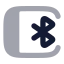 Tabletconnectedbluetooth icon with bulk rounded style