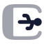 Tabletconnectedusb icon with bulk rounded style