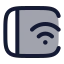 Tabletconnectedwifi icon with duotone rounded style