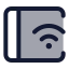 Tabletconnectedwifi icon with duotone standard style