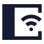 Tabletconnectedwifi icon with solid sharp style