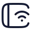 Tabletconnectedwifi icon with stroke rounded style