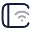 Tabletconnectedwifi icon with twotone rounded style