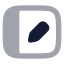 Tabletpen icon with bulk rounded style