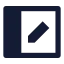 Tabletpen icon with solid sharp style