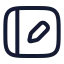 Tabletpen icon with stroke rounded style