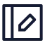 Tabletpen icon with stroke sharp style