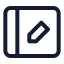 Tabletpen icon with stroke standard style