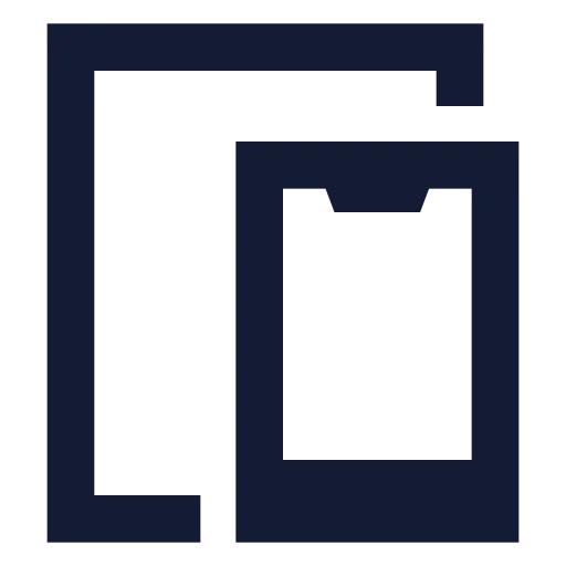 Tablet Smartphone Icon in Solid Sharp style