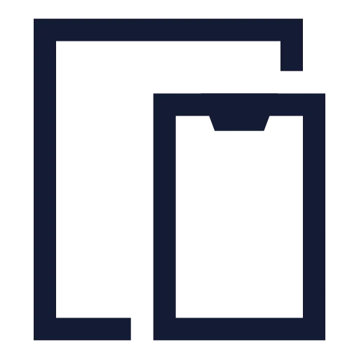 Tablet Smartphone Icon in Stroke Sharp style