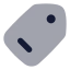 Tag icon with bulk rounded style