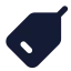 Tag icon with solid standard style