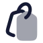 Tags icon with bulk rounded style