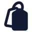 Tags icon with solid standard style