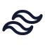 Tailwindcss icon with stroke rounded style
