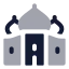 Tajmahal icon with bulk rounded style
