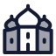 Tajmahal icon with duotone standard style