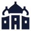 Tajmahal icon with solid sharp style