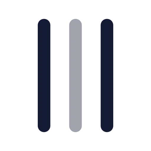 Tally 3 Icon in Bulk Rounded style