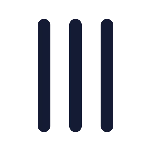 Tally 3 Icon in Solid Rounded style