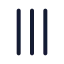 Tally icon with stroke rounded style