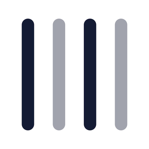 Tally 4 Icon in Bulk Rounded style