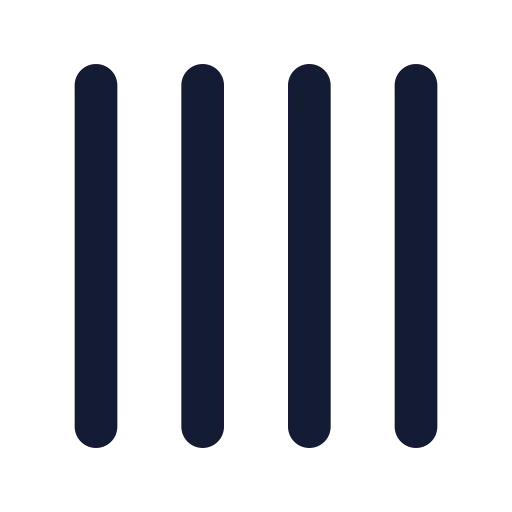 Tally 4 Icon in Solid Rounded style
