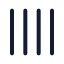 Tally icon with stroke rounded style