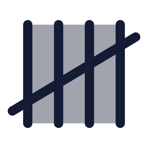 Tally 5 Icon in Duotone Rounded style