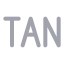 Tan icon with duotone rounded style