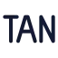 Tan icon with stroke standard style
