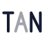 Tan icon with twotone rounded style
