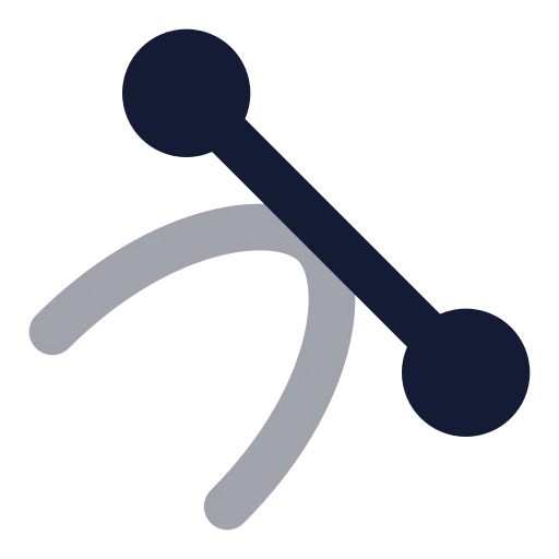 Tangent Icon in Bulk Rounded style