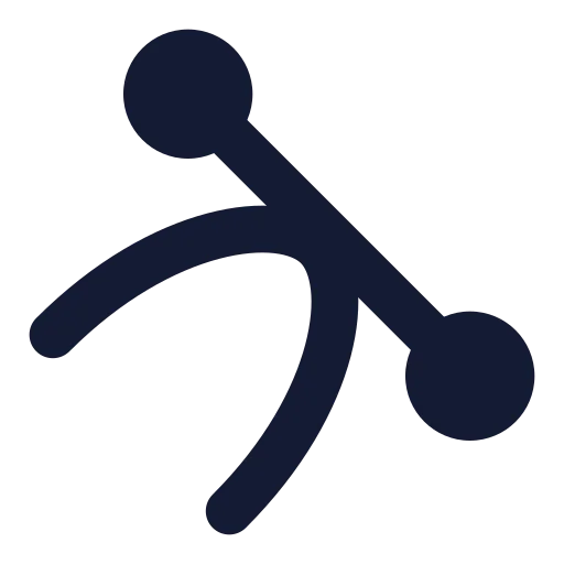 Tangent Icon in Solid Rounded style