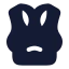 Tanktop icon with solid rounded style