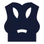 Tanktop icon with solid sharp style