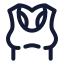 Tanktop icon with stroke standard style
