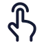 Tap icon with stroke standard style