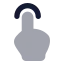 Tap icon with bulk rounded style