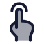 Tap icon with duotone standard style