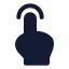 Tap icon with solid standard style