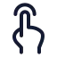 Tap icon with stroke standard style