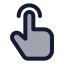 Tap icon with duotone standard style