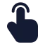 Tap icon with solid standard style