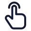 Tap icon with stroke standard style