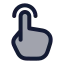 Tap icon with duotone rounded style