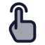 Tap icon with duotone standard style